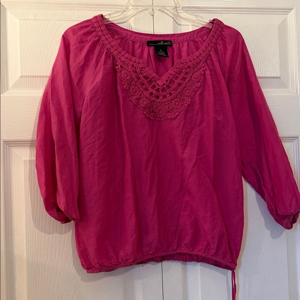 Fuschia Cotton Top